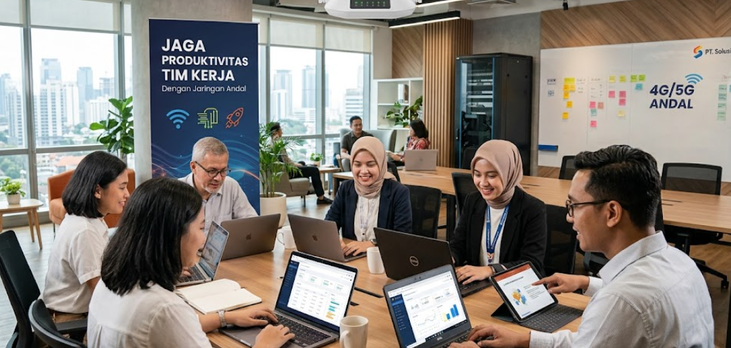 Jaga Produktivitas Tim Kerja dengan Jaringan Andal
